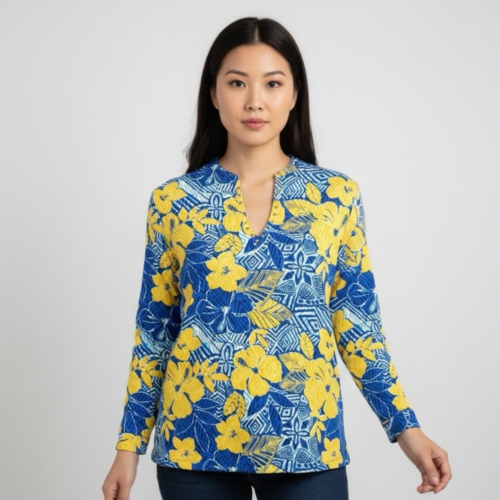 Women’s Ruby Rd.‎ Petite Floral Print Shirt PL